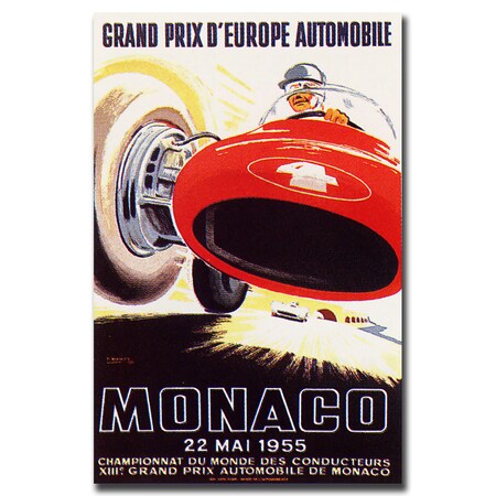 'Monaco 1955' Canvas Art,18x24